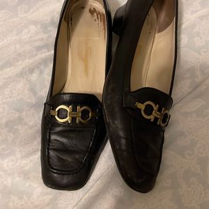 Ferragamo loafers with bronze